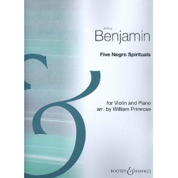 5 Negro Spirituals : für Violine und Klavier -Arthur Benjamin