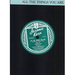 All the things you are : Einzelausgabe -Jerome Kern