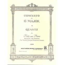 Concerto G major : for flute and piano -Johann Joachim Quantz