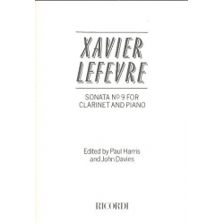 Sonata no.9 : for clarinet and piano -Jean Xavier Lefèvre