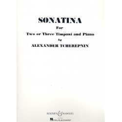 Sonatina : for 2 or 3 timpani and -Alexander Tcherepnin / Tscherepnin