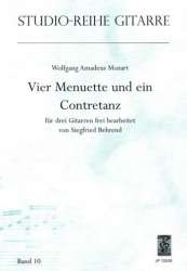 Vier Menuette und ein Contretanz für 3 Gitarren -Wolfgang Amadeus Mozart