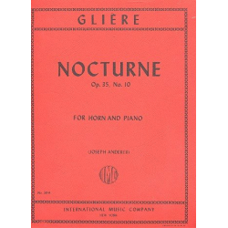 Nocturne op. 35/10 für Horn/Klavier -Reinhold Glière