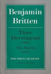 3 Divertimenti (1936) and  Alla  marcia (1933) : -Benjamin Britten