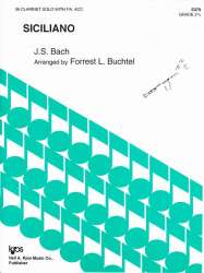 Siciliano for clarinet and piano -Johann Sebastian Bach / Arr.Forrest L. Buchtel