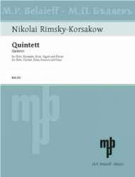 Quintett für Flöte, Klarinette, Horn, Fagott und Klavier -Nicolaj / Nicolai / Nikolay Rimskij-Korsakov