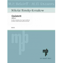 Quintett für Flöte, Klarinette, Horn, Fagott und Klavier -Nicolaj / Nicolai / Nikolay Rimskij-Korsakov