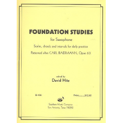 Foundation Studies op.63 : for saxophone -Carl Baermann
