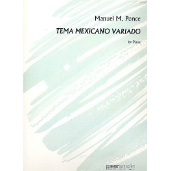 Tema mexicano variado : for piano -Manuel Ponce