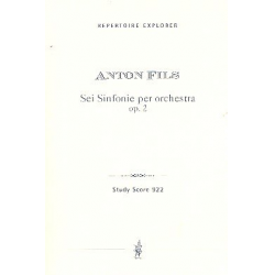 6 Sinfonien op.2 : für Orchester -Antonin Fils
