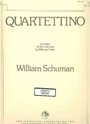 Quartettino : for 4 clarinets -William Schuman