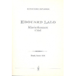 Konzert f-Moll : für Klavier und Orchester -Edouard Lalo