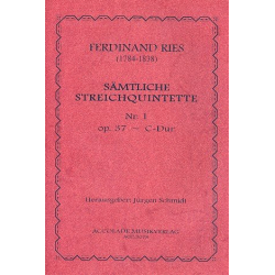 Quintett Nr. 1 C-Dur Op. 37 -Ferdinand Ries