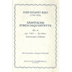 Quintett Nr. 6 Es-Dur Op. 184 Souvenir D'Italie -Ferdinand Ries
