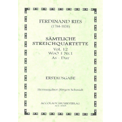 Quartett Nr. 12 Woo 1 Nr. 1 As-Dur -Ferdinand Ries