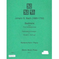 Badinerie : für Bariton und Klavier -Johann Sebastian Bach