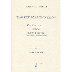2 Intermezzi : für Orchester -Wassili Sergejewitsch Kalinnikow