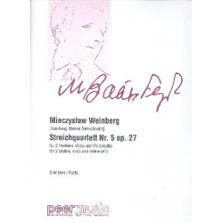 Streichquartett Nr.5 op.27 : -Mieczyslaw Weinberg