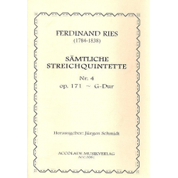 Quintett Nr. 4 G-Dur Op. 171 -Ferdinand Ries