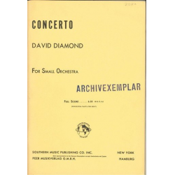 Concerto for small orchestra -David Diamond