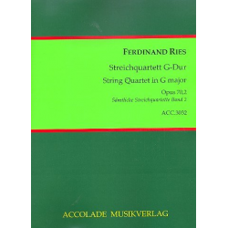 Quartett Nr. 2 Op. 70, 2 G-Dur -Ferdinand Ries