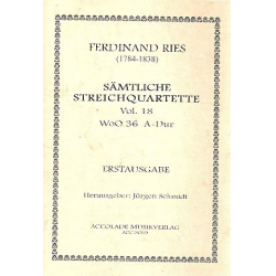 Quartett Nr. 18 Woo 36 A-Dur -Ferdinand Ries