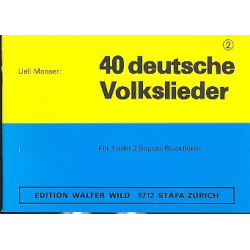 40 deutsche Volkslieder Band 2 : -Carl Friedrich Abel