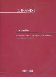 La carita : per soprano solo, 3 voci -Gioacchino Rossini