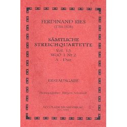 Quartett Nr. 13 Woo 1 Nr. 2 A-Dur -Ferdinand Ries