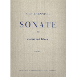 Sonate op.43 : für Violine und Klavier -Günter Albert Rudolf Raphael