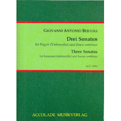 Drei Sonaten -Giovanni Antonio Bertoli