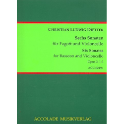 6 Sonaten Für Fagott und Violoncello -Christian Ludwig Dietter