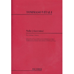 Solo : Ciaccona per violino e basso -Tommaso Antonio Vitali