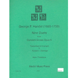 9 Duets from Concerti Grossi op.6 : for -Georg Friedrich Händel (George Frederic Handel)