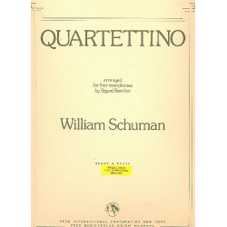 Quartettino : for 4 saxophones -William Schuman