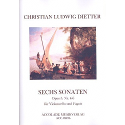 6 Sonaten Für Fagott und Violoncello -Christian Ludwig Dietter