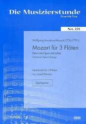 Mozart für 3 Flöten : Bekannte -Wolfgang Amadeus Mozart