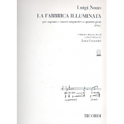 La fabbrica illuminata (+DVD) : für Sopran -Luigi Nono