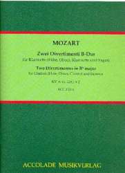 2 Divertimenti Kv Anh. 229 Nr. 1 und 2 -Wolfgang Amadeus Mozart