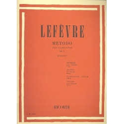LEFÈVRE - Metodo per clarinetto vol.1 -Jean Xavier Lefèvre