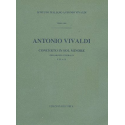Concerto sol minore F.XI:21 : -Antonio Vivaldi