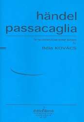 Passacaglia : for 2 clarinets and bass clarinet (bassoon) score and parts -Georg Friedrich Händel (George Frederic Handel) / Arr.Bela Kovács