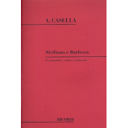 Siciliana e Burlesca : per pianoforte, -Alfredo Casella Lavagnino