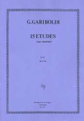 15 études : pour flûte seule -Giuseppe Gariboldi