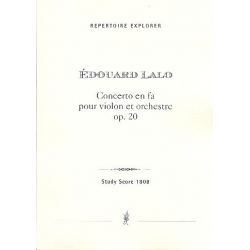 Concerto en fa op.20 : -Edouard Lalo