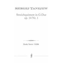 Streichquintett in G-Dur, op. 14 Nr. 1 (Stimmen) -Sergej Tanejew