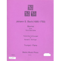 Bourree : for trumpet and piano -Johann Sebastian Bach
