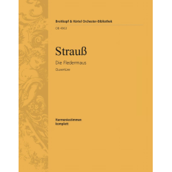 DIE FLEDERMAUS : OUVERTUERE FUER -Johann Strauß / Strauss (Sohn)