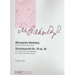Streichquartett Nr.10 op.85 : -Mieczyslaw Weinberg