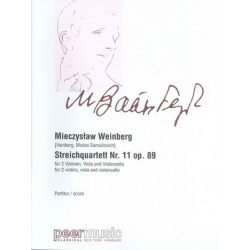 Streichquartett Nr.11 op.89 : -Mieczyslaw Weinberg